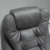 Vinsetto Fotel Biurowy z Funkcją Masażu, Ergonomiczny, 65x160x104cm, Szary(m-7)