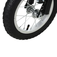 HOMCOM Kinderroller ab 5 Jahre Scooter Kinderscooter Tretroller Cityroller Kinder Roller Kickboard mit Luftreifen 12 Zoll Gummi Aluminium Schwarz 120 x 58 x 85-95 cm(m-13)