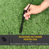 Homcom Mos Craciun Gonflabil – 180 cm cu LED, Brad & Pinguin(m-5)