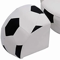 HOMCOM Kids Children Football Chair Armchair Sofa and Stool sport theme childrens playroom Fanatic(m-9)