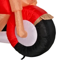 HOMCOM opblaasbare kerstman 153 cm x 55 cm x 150 cm(m-15)