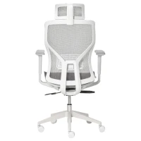 Vinsetto Bürostuhl Schreibtischstuhl Drehstuhl Gamingstuhl mit Kopflehne Lendenkissen 3D-Armlehne 3 Stufen 360°-Drehräder höhenverstellbar ergonomisch Mesh-Stoff Schaumstoff Grau 67 x 65 x 120-128 cm(m-13)