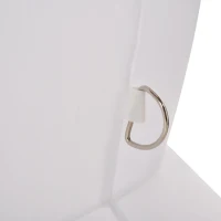 HOMCOM 1,93 m opblaasbare sneeuwpop met 2 modulelampen kerstversiering voor binnen en buiten tuin gazondecoratie feest polyester wit  130 x 72 x 193 cm(m-11)