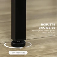 HOMCOM Barset, 5-delig, Tafel & 4 Krukken, Industrieel Design, Compact, Rustiek(m-6)