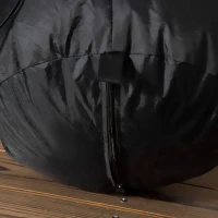 Outsunny Babbo Natale Gonfiabile con Missile, Luci LED e Gonfiatore Incluso, 154x76x183cm(m-9)