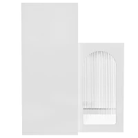 Credenza con anta in vetro e luce LED, Mobiletto per Cucina, Casa, Soggiorno, Bianco(m-10)