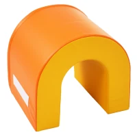 5-en-1 Grands Blocs de Construction en Mousse Douce et Colorée pour Enfants – Jeu Créatif, Imperméable et Facile à Nettoyer, Orange(m-9)