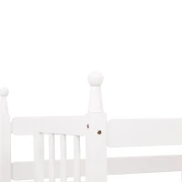 Letto a castello per bambini 6+ anni con scala, scivolo e scaffale, 90×200 cm, Bianco(m-7)