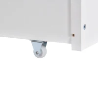 Lit enfant en forme de maison avec tiroirs et étagères, sans matelas, 90x200 cm+140x70 cm, naturelle(m-12)