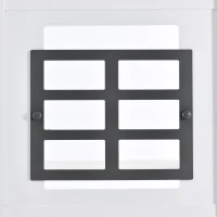 Letto a casetta con finestre, senza materasso，200×90 cm, Bianco(m-7)