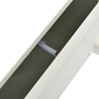 Letto a castello con scala, finestra e scaffale, senza materasso, 90×200 cm, Bianco(m-9)