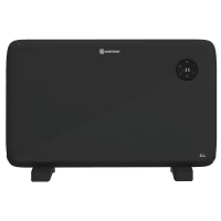 HOMCOM 1.2kW Freestand/On-Wall Electric Convector Heater, with Adjustable Thermostat - Black(m-11)