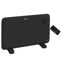 HOMCOM 1.2kW Freestand/On-Wall Electric Convector Heater, with Adjustable Thermostat - Black(m-1)