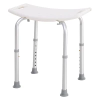 HOMCOM scaun pentru dus, antialunecare, 50x36x39.5-56.5cm(m-13)