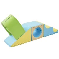 Blocchi di costruzioni in schiuma 6-in-1, Gioco creativo, Materiale PU resistente，Giallo(m-2)