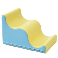 Énormes blocs de construction en mousse 6-en-1, jeu créatif, ramper à travers des arcs et glisser, matériau PU durable, Jaune(m-13)