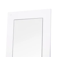 HOMCOM Mobile per Ingresso in Legno Set 3 Pezzi con Scarpiera, Appendiabiti e Specchio, 80x27x46.5cm - Bianco(m-9)