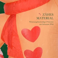 Outsunny Peperkoekman met Zuurstok, 2,45 m groot, opblaasbaar, witte LED-verlichting, 170 x 100 x 245 cm(m-5)