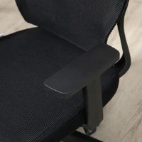Vinsetto Mesh Office Chair Breathable Fabric Computer Home Executive w/ Wheels Black(m-8)