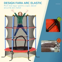 Homcom Trambulina Copii 3‑10 ani 175 cm cu plasa de siguranta(m-4)