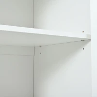 Kitchen Sideboard with 3 Doors and Metal Handles, Cupboard with Storage for Living Room and Office, 130L x 40W x 76H cm, White(m-12)