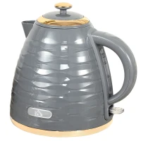 HOMCOM 3kW Rapid Boil Honeycomb Kettle - Grey(m-1)