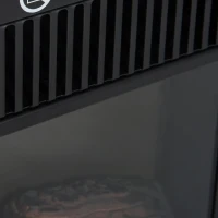 HOMCOM Elektrische kachel haardkachel 1200 W elektrisch werkende kachel vrijstaande kachel vlameffect(m-8)