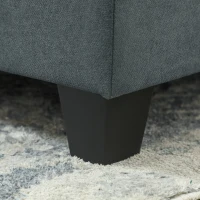 HOMCOM 'L' Shape Modular Storage Sofa - Dark Grey(m-9)