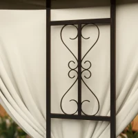 Outsunny Foisor de Gradina Rotund de 3(m), Gazebo Elegant(m-9)