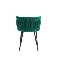 Set aus 2 Modernes luxuriöses Samt-Esszimmerstuhl, für Esszimmer, Wohnzimmer und Schlafzimmer, Smaragd(m-10)