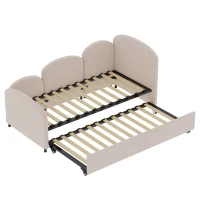 Sofa-Bett mit Schubladen für Kinderzimmer und Wohnzimmer, 90x200 cm, Rosa(m-2)