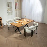 Sofá doble con respaldo redondeado, tela de chenilla, diseño moderno, Beige(m-5)