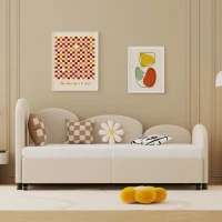 Lit de jour avec tiroirs, pour chambre d'enfant et salon, 90x200 cm, Beige(m-5)