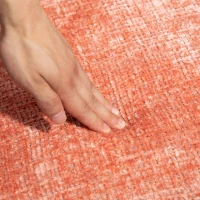 Set aus 2 Chenille Esszimmerstuhl mit runder Rückenlehne,für Esszimmer Wohnzimmer Büro, Rosa(m-8)