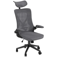 Vinsetto Scaun de birou Vinsetto cu tetiera, inaltime reglabila, 65x64x120-130 cm(m-10)