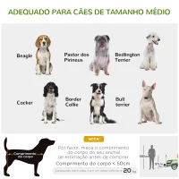 PawHut Reboque de Bicicleta para Cães 2 em 1 Carrinho para Animais de Estimação com Porta Enrolável Cinto de Segurança Bandeira e Refletores 130x64x92cm Verde e Cinza(m-6)