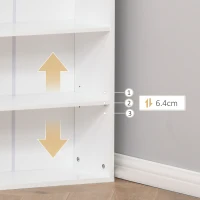 HOMCOM Fold-out Convertible Writing Desk Wall Mount Cabinet with Blackboard and Side Shelf Multi-Function Home Office Workstation, White(m-8)