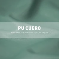 HOMCOM Sillón de Salón Tapizado en PU con Reposabrazos y Marco de Madera de Caucho para Dormitorio Carga 120 kg Verde(m-6)