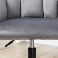 Vinsetto Krzesło Biurowe, 5 Kółek, Regulowane Wysokości, Nowoczesny Design, 58 cm x 58,5 cm x 86 cm, Szary(m-8)