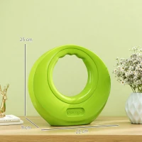 SPORTNOW 8kg Kettlebell, Soft Kettle Bell with Wide Handle for Home Gym Weight Lifting and Strength Training, Green(m-3)