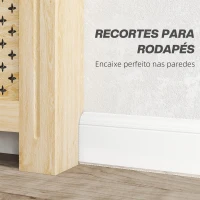 HOMCOM Cobertura de Radiador de MDF Proteção para Radiador para Sala de Estar Dormitório Corredor 152x19x82 cm Carvalho(m-7)