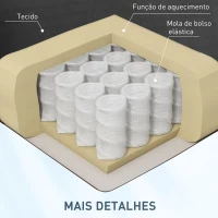 HOMCOM Poltrona de Massagem Poltrona Relax Reclinável com Controlo Remoto 2 Áreas de Massagem Bolso Lateral 78x83x101 cm Preto(m-6)
