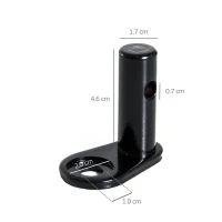 HOMCOM Pet Stroller Bike Bicycle Trainer Hitch Coupler Attachment Connector (Universal)(m-3)