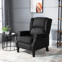 HOMCOM Poltrona de Massagem Poltrona Relax Reclinável com Controlo Remoto 2 Áreas de Massagem Bolso Lateral 78x83x101 cm Preto(m-2)