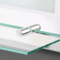 kleankin LUSTRO ŁAZIENKOWE Z OŚWIETLENIEM LED 38W 70x50cm SZKLANA PÓŁKA(m-10)