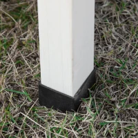 PawHut Coelheira de Madeira Exterior de 2 Níveis Gaiola para 1-2 Coelhos com Telhado com Abertura Comedouro Bandejas Removíveis Rampa e Portas com Fechadura 122x50x101cm Cor Areia(m-8)