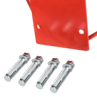 HOMCOM Cesta de Basquetebol de Parede Ø46 cm Aro de Basquetebol com Rede Estrutura Metálica 12 Ganchos para Interior e Exterior Vermelho(m-6)