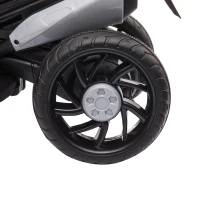 HOMCOM Motocicleta Elétrica Infantil com 3 Rodas Triciclo para Crianças acima de 3 anos com Bateria 6V Recarregável Funções de Música Buzina Faróis 86x42x52cm Preto e Vermelho(m-13)