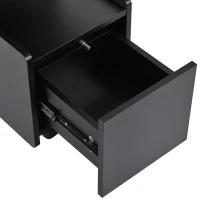 Mobile multifunzionale con ruote, versatile carrello portaoggetti per soggiorno, sala da pranzo e camera da letto, design arrotondato, 82 cm x 30 cm x 53 cm, Nero(m-8)