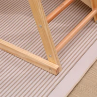Cadre d'escalade multifonctionnel 7 en 1, échelle de corde, toboggan, filet, prises d'escalade, anneaux, maison-tente, 134×120×120 cm, Naturel(m-9)